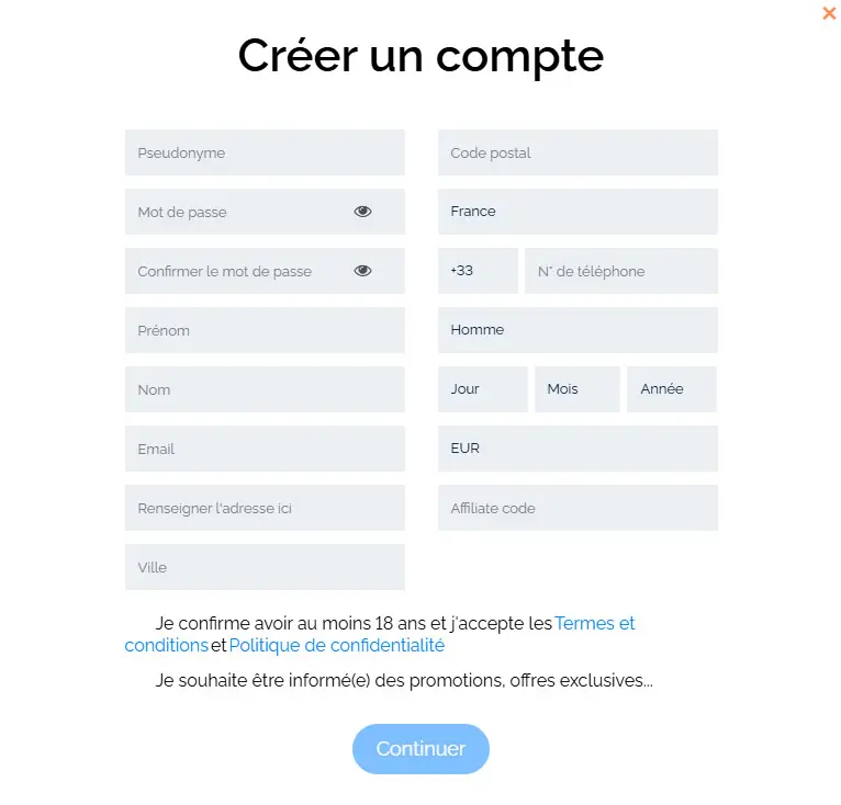 Registration process 4rabet